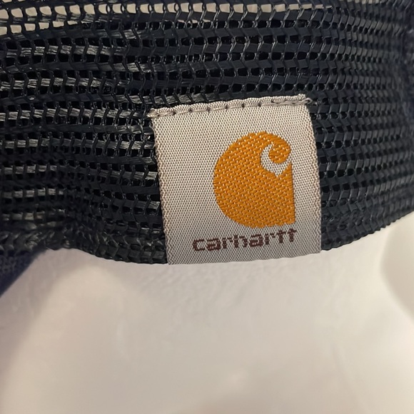 Carhartt new country baseball trucker hat cap snap back mesh os black - Picture 3 of 8